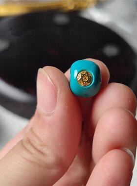 菱镁矿绿松石散珠老型回纹挂瓜珠百香籽雕刻手串隔珠diy配饰
