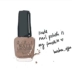 Sơn móng tay OPI chính hãng Mỹ Khí chất thanh lịch taupe 15ml T26 G13 B85 - Sơn móng tay / Móng tay và móng chân sơn móng chân màu nâu đất Sơn móng tay / Móng tay và móng chân