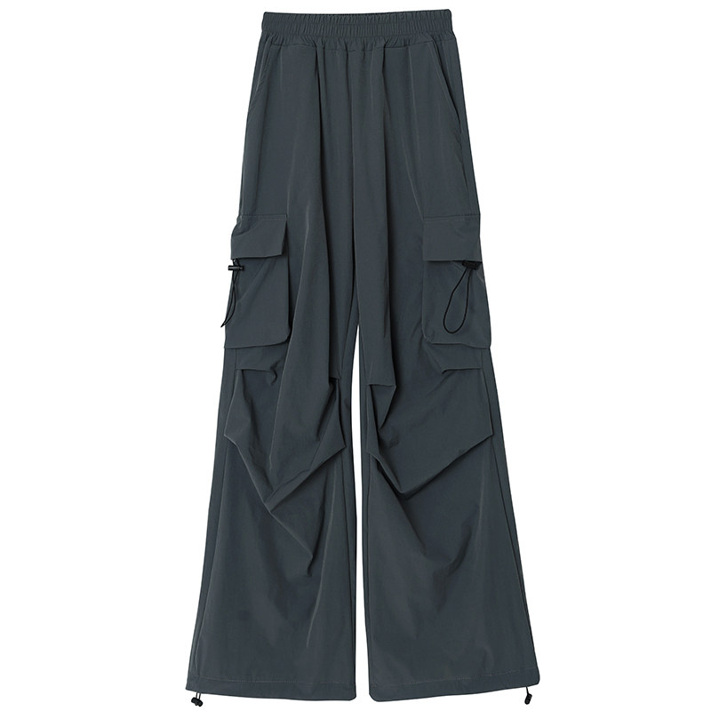 夏季薄款工装裤广场舞运动裤子时尚百搭阔腿裤冲锋高腰团体演出裤,淘宝优惠券,粉丝福利购,淘宝优惠卷