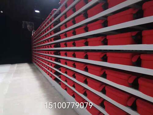 移动看台座椅体育馆座椅电动伸缩看台篮球馆看台座椅室外吹塑座椅 - 图0