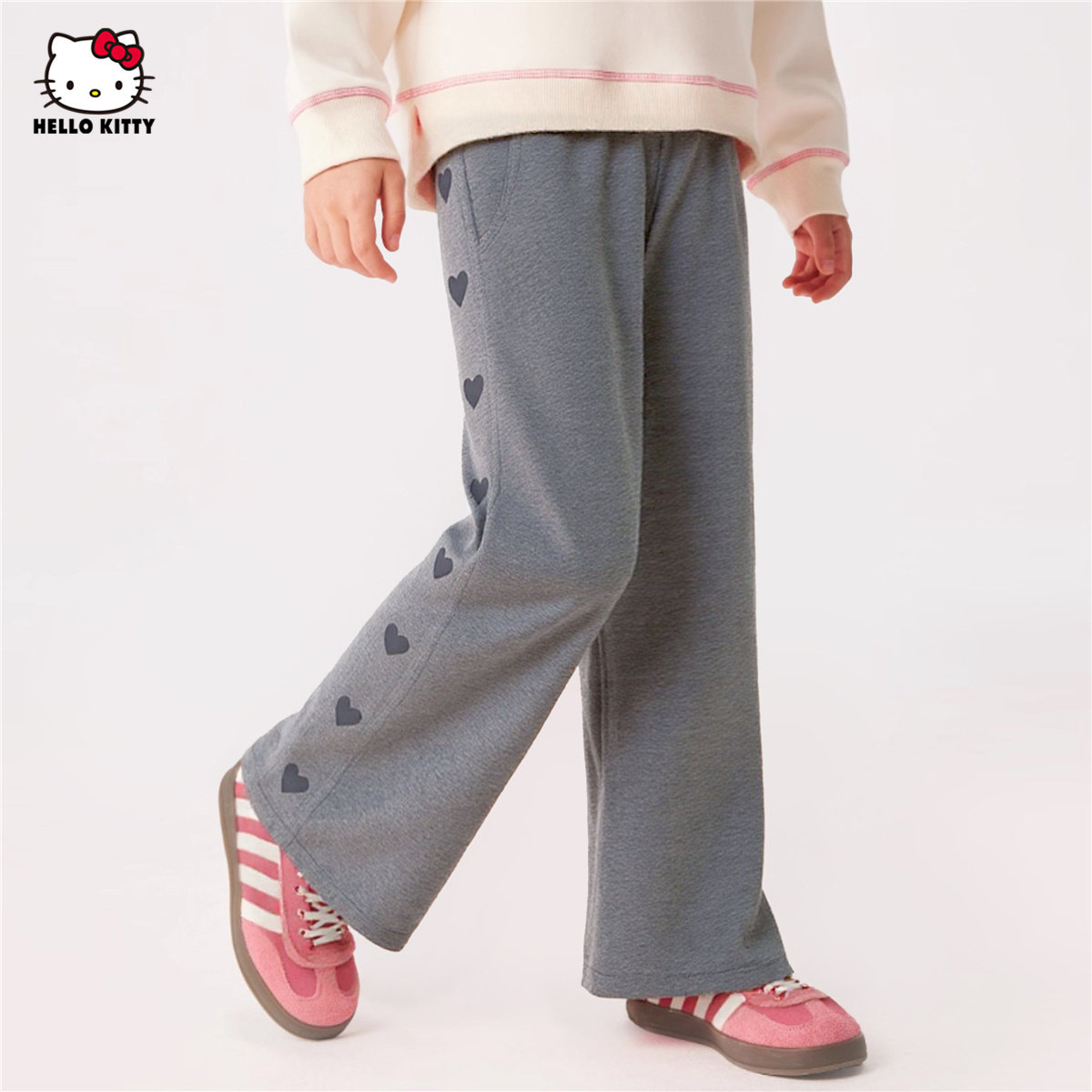 HelloKitty童装女童休闲裤儿童宽松卫裤2025秋装新品中大女孩裤子,淘宝优惠券,粉丝福利购,淘宝优惠卷