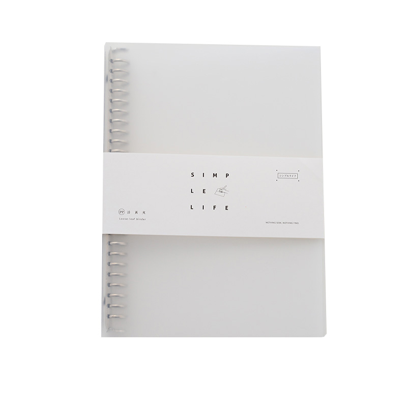 简约透明活页本外壳a4a5b5可拆卸金属活页夹30孔26孔20孔铁夹替芯 - 图3