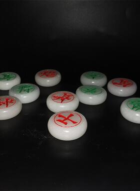 汉白玉石头中国象棋手工高档天然