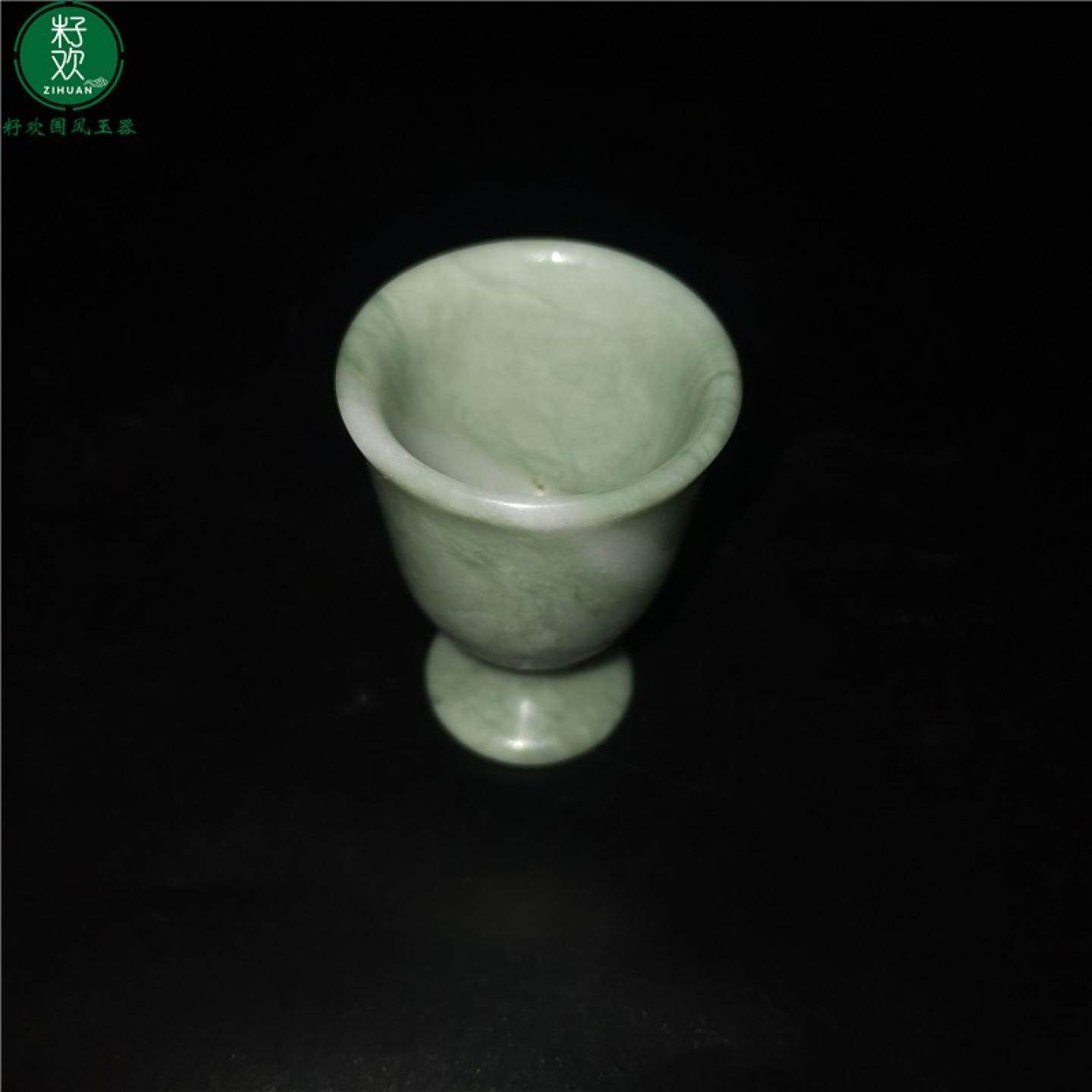 天然蓝田玉石小酒杯拜关公祖先仙家供奉老式复古风白酒杯小号家用,淘宝优惠券,粉丝福利购,淘宝优惠卷