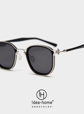 00451朋克机械风小众金属偏光太阳镜潮男女个性手工文艺街拍墨镜