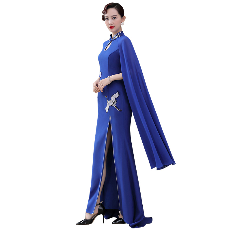 多丽琦旗袍2022年新款演出连衣裙 多丽琦服饰旗袍