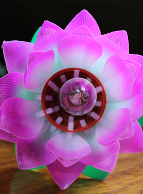 插电供佛塑料佛堂莲花灯