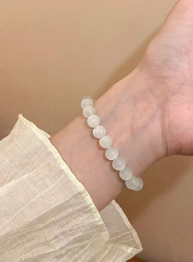 小清新铃兰花猫眼石手链女夏2023年新款小众设计串珠手串网红手饰