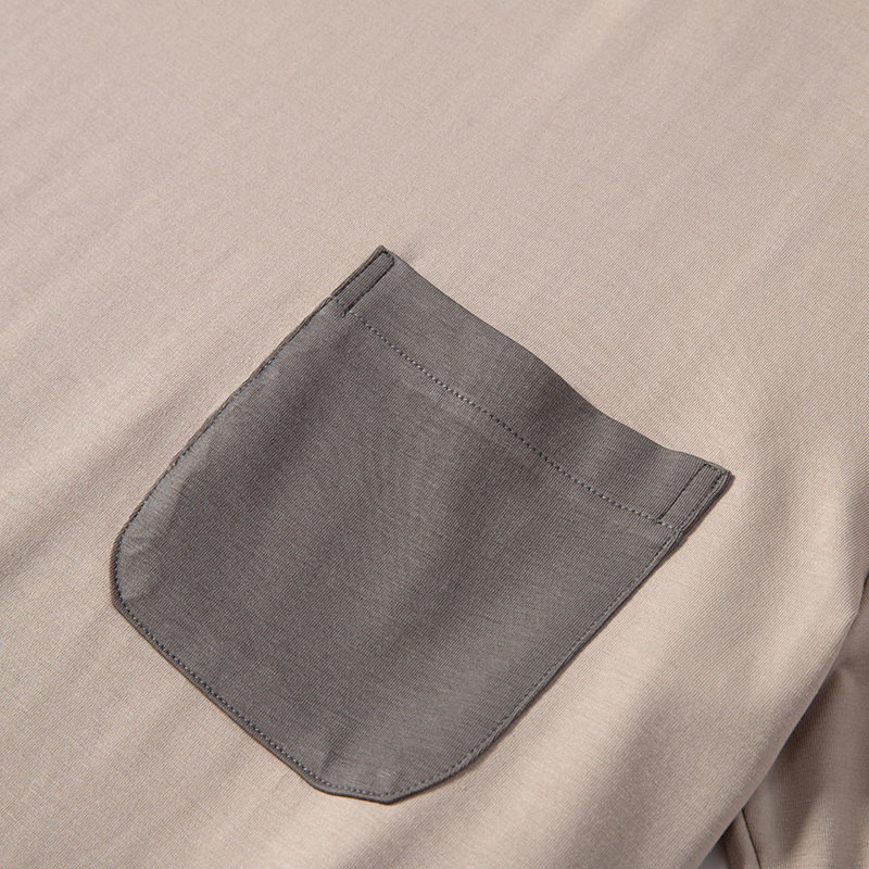 春秋款男士莫代尔冰丝短袖男睡衣 丝萝春秋睡衣/家居服套装