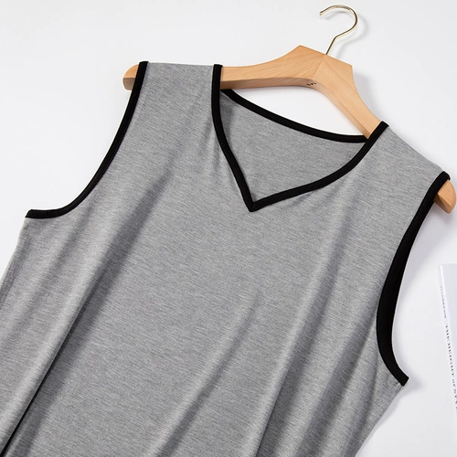 Летняя пижама, банный халат без рукавов, длинный шелковый жилет, длина макси