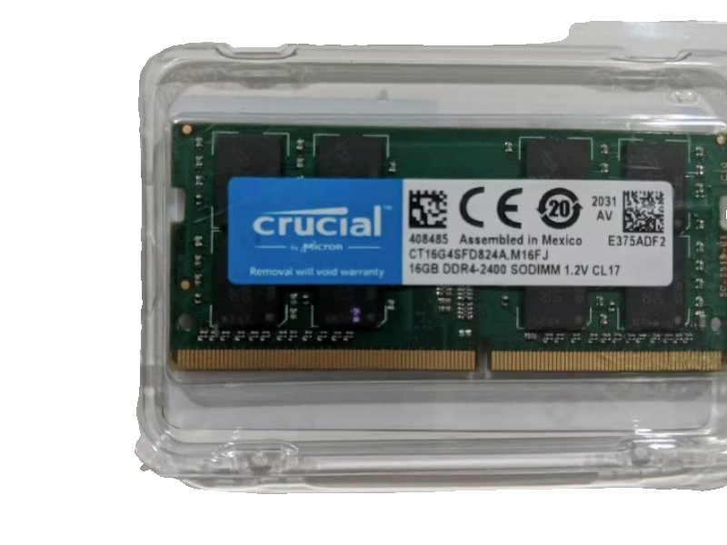 Crucial英睿达16G DDR4-2400MHz SODIMM 笔记本内存CT16G4SFD824A - 图0