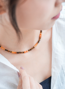 明星同款个性百搭天然串珠项链