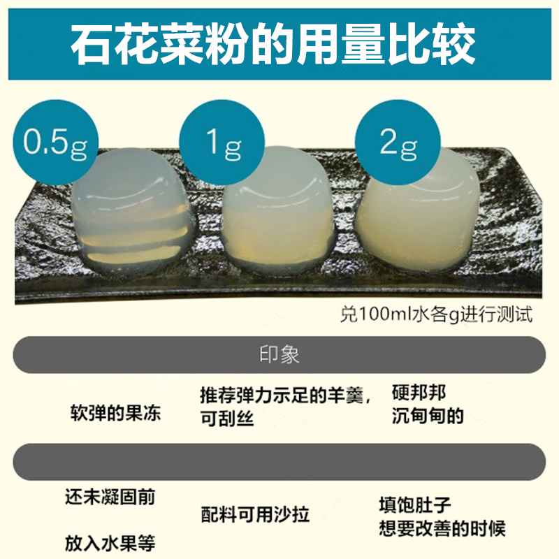 海凉粉粉石花膏四果汤岩衣胶冻果冻粉青岛凉粉冰粉0脂肪海石花粉-图2