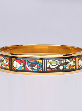 情人节礼物送老婆珐琅手镯