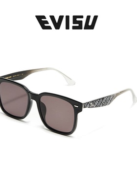 【礼物】EVISU太阳镜墨镜大框方形时尚潮流百搭防晒遮阳眼镜 2090