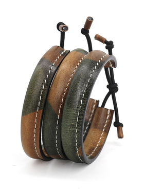 日韩风原创新品潮流植鞣皮手镯