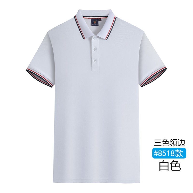 夏季翻领短袖T恤女上衣polo衫工作服企业团体定制印字logo文化衫-图2