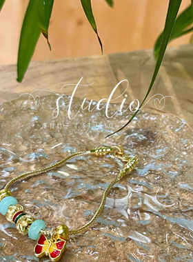 原创设计沙金轻奢手链