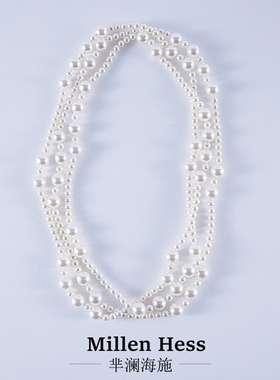 朱莉珍珠仿项链女士2026新爆款配礼服轻奢气质高级感多层叠戴小众