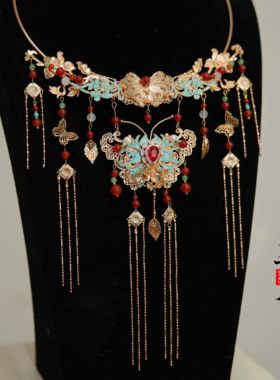 【锦绣璎珞】汉服古风国风配饰手作仙气项圈古风项链婚嫁汉婚璎珞