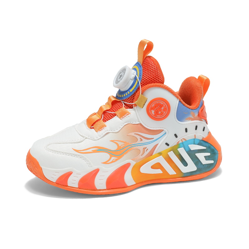 奥特莱斯男童鞋子运动鞋2025秋冬新款皮面儿童跑步鞋中大童篮球鞋 - 图3