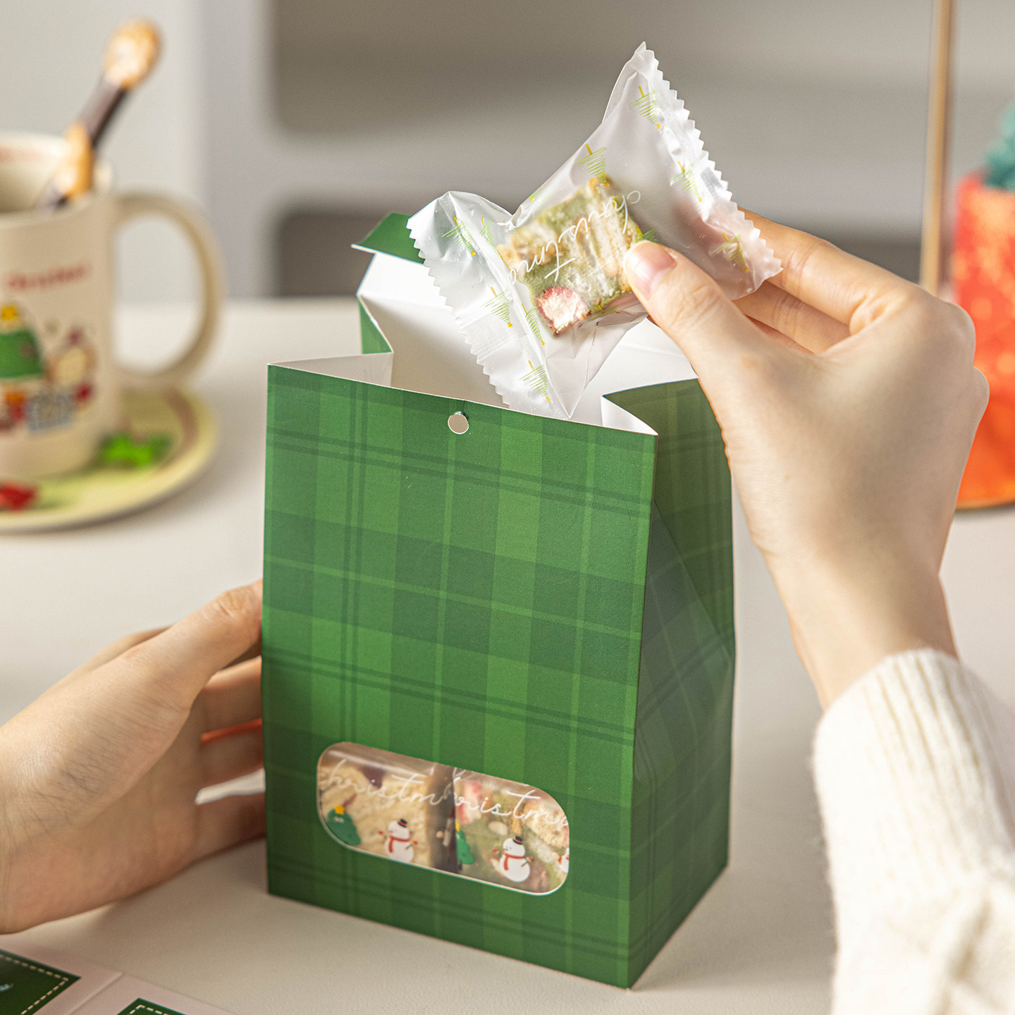圣诞节雪花酥包装袋饼干机封曲奇糖霜果袋子独立小自封烘焙礼品盒,淘宝优惠券,粉丝福利购,淘宝优惠卷