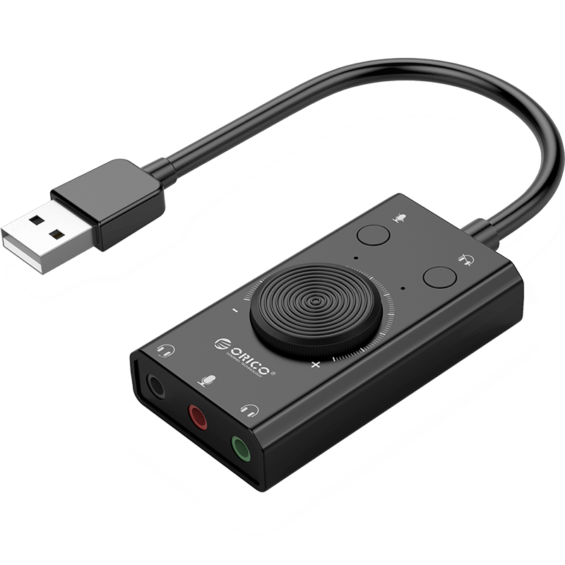 ORICO奥睿科USB声卡外接耳机免驱独立台式电脑笔记本转换器转接头 - 图0