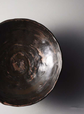 粉引三足高脚果盘创意现