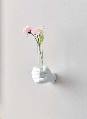 北欧风握拳花瓶室内装饰