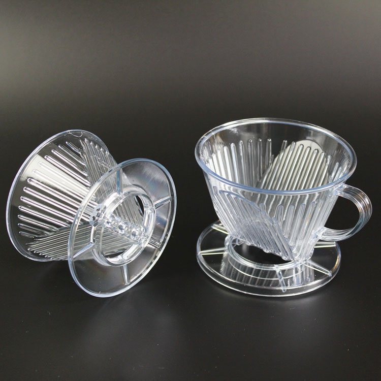 包邮Tiamo咖啡滤杯 手冲咖啡过滤杯 冲泡杯滴滤杯 2-4人份 送滤纸 - 图0