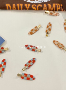 heyahe韩国网红博主ins刘海夹