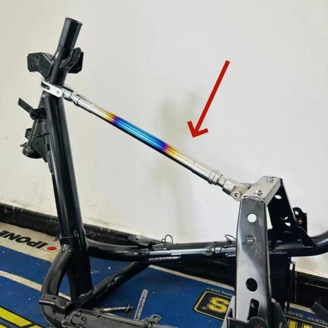 JM Python motorcycle tram weld-free reinforced rod stabilizer bar golden hoop rod Fuxi Kuqi competes with Mavericks No. 9 2