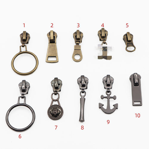 5号金属拉锁双头古铜齿羽绒服夹克棉衣门襟双向大衣黑色拉链辅料 - 图2