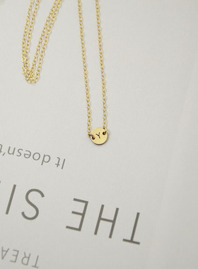 定制专属英文大写字母女美国项链