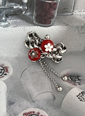 LYUMIIN store 原创果实小众百搭钛钢拼琉璃戒指