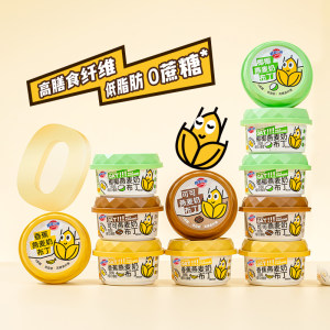 蜡笔小新燕麦奶布丁80g/杯装燕麦爆珠低脂肪高膳食纤维多口味甜品