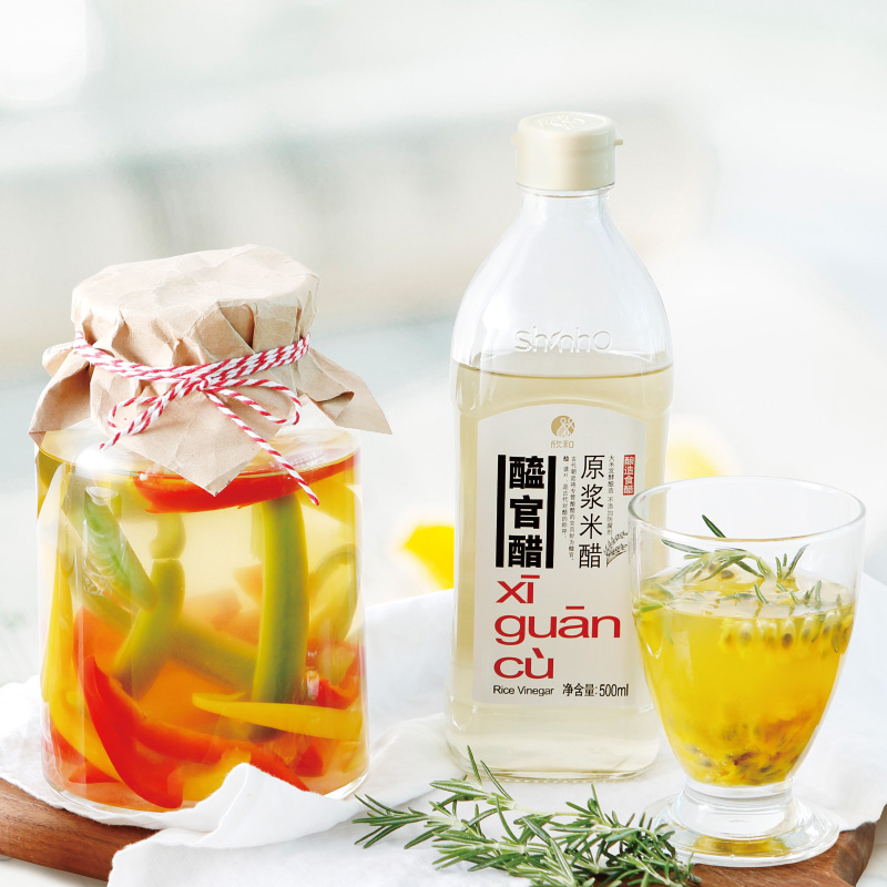 醯官醋原浆米醋500ml*3米醋酿造食用手工醋饮0%添加防腐剂 无勾兑 - 图2