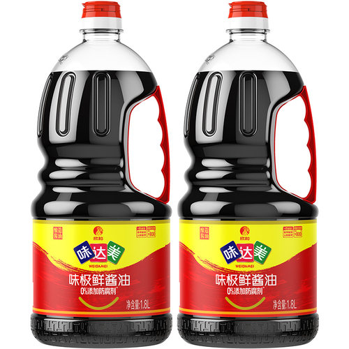 欣和味达美味极鲜酱油大桶装1.8L*2 厨房调味品家用生抽纯粮酿造 - 图3