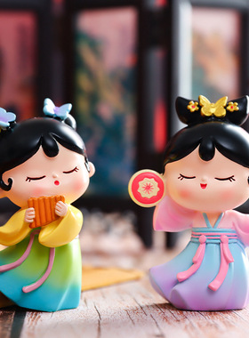 新款摆件四森树脂古风