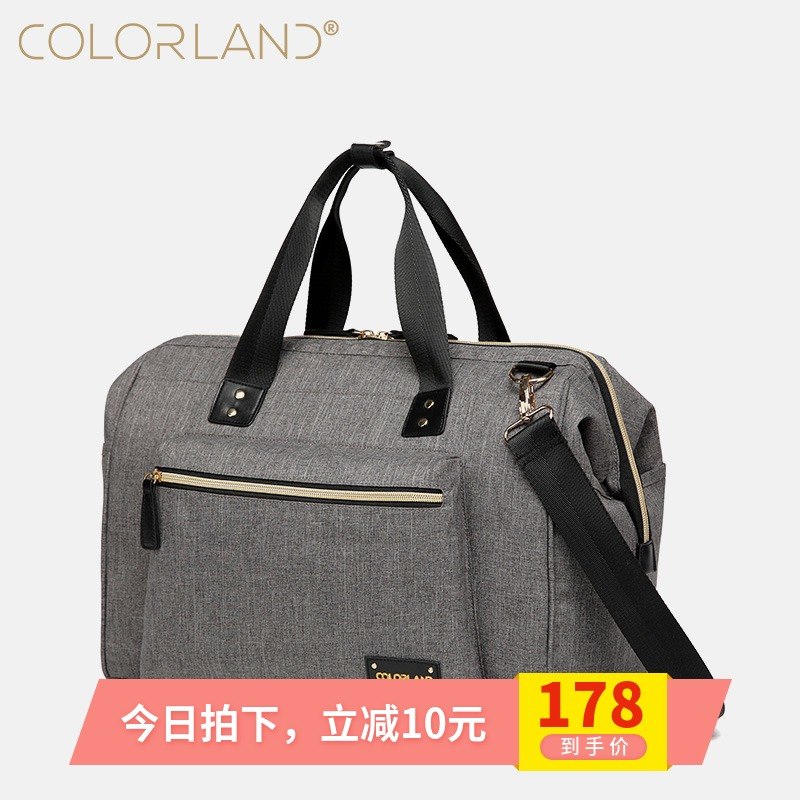 colorland媽咪包多功能大容量母嬰包單肩斜跨時尚媽媽包手提包