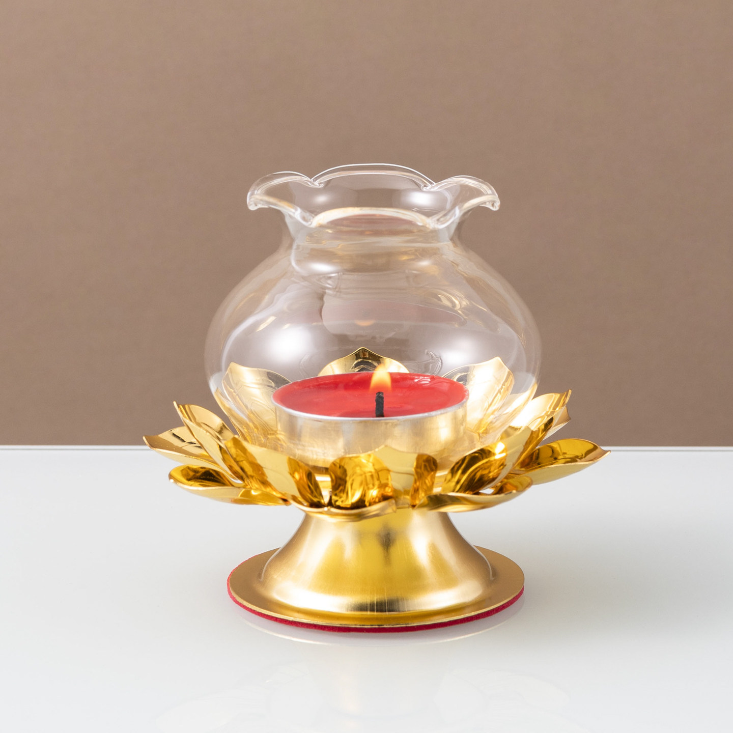 中式合金莲花烛台桌面摆件佛堂供灯座莲花烛台酥油灯灯盏合金烛台,淘宝优惠券,粉丝福利购,淘宝优惠卷