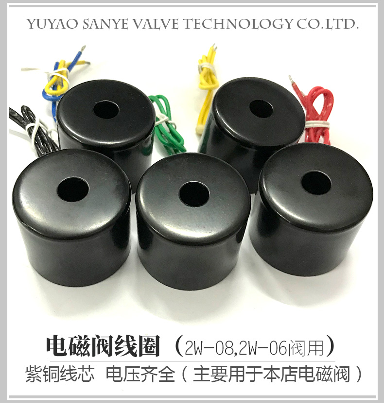 电磁阀线圈孔径14mm 1分2分阀用小线圈全铜AC220V 110VDC24VDC12V - 图0