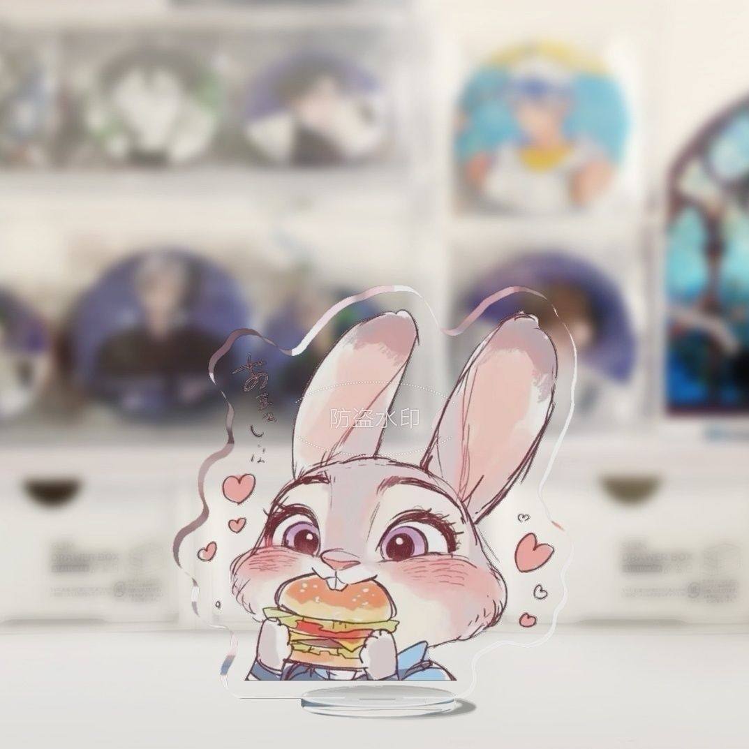 朱迪尼克周边疯狂动物城同款亚克力迷你立牌桌面摆件创意情侣礼物,淘宝优惠券,粉丝福利购,淘宝优惠卷