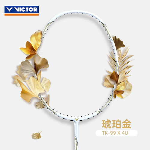 旗舰店victor胜利羽毛球拍威克多小力气女生入门全碳素轻量拍TK99 - 图2