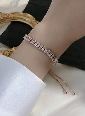 镀真金韩版时尚抽拉手链