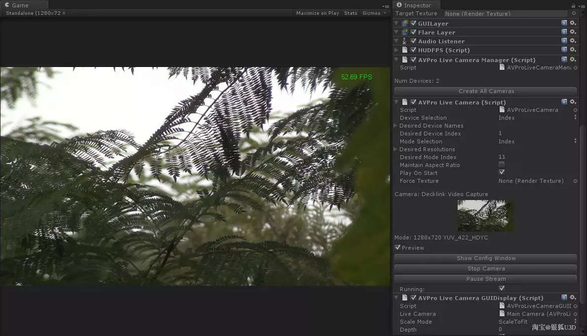 U3D插件 AVPro Live Camera v2.9.3 - 图2