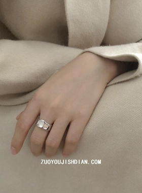 高保色高级感潮流开口戒指