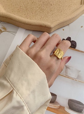 高级感戒指女ins潮时尚个性简约