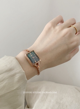 高保色ins小众18k金竹节戒指