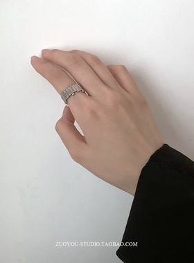 小众金属感戒指INS百搭个性嘻哈